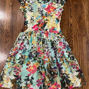 Peruvian Connection XS Print dress sundress Pockets